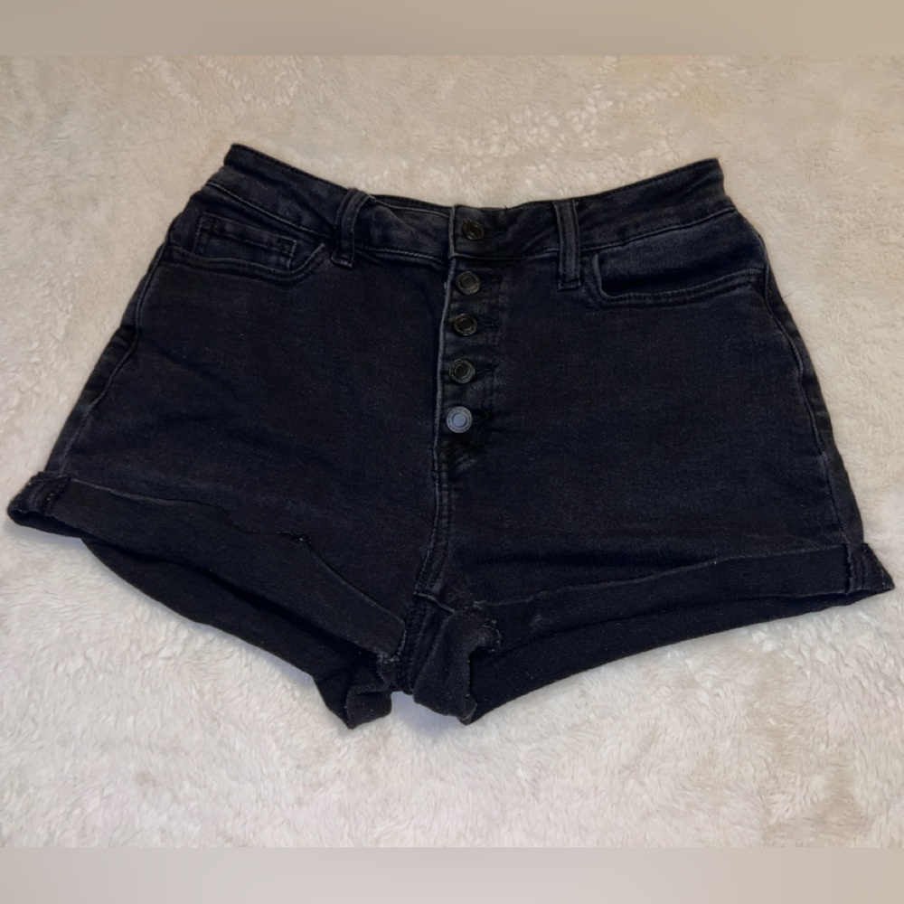 Junior girls Black Jean Shorts